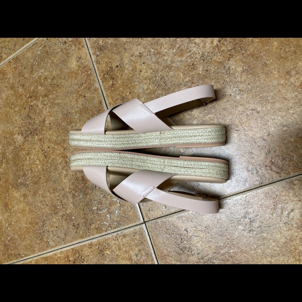 Super cute platform espadrille sandals. Like new. Worn only a couple of times